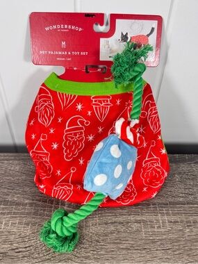 NEW Target Wondershop Christmas Pet Pajamas and Toy Set